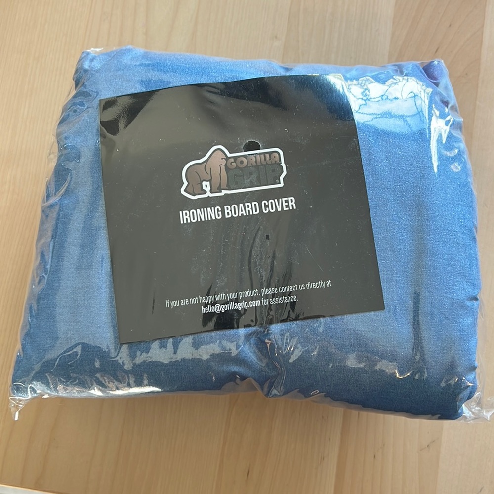 NWT Gorilla Grip Ironing Board cover blue. 15in x 54in (38.1cm x 137cm)